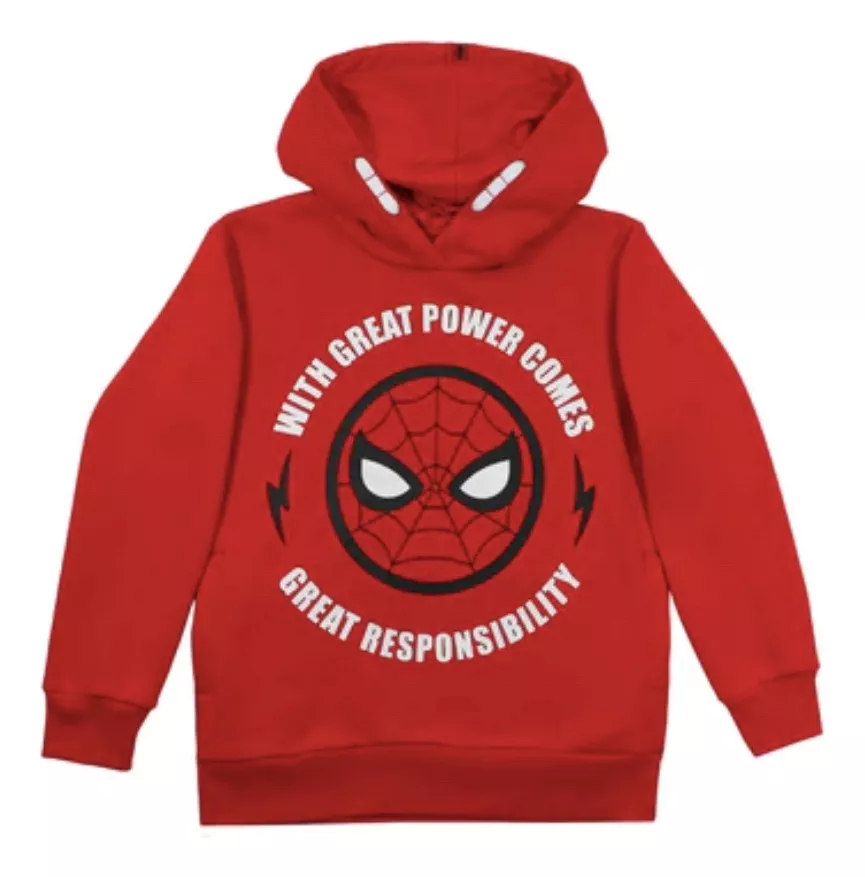POLERON SPIDERMAN, TALLA 10, ORIGINAL - 1