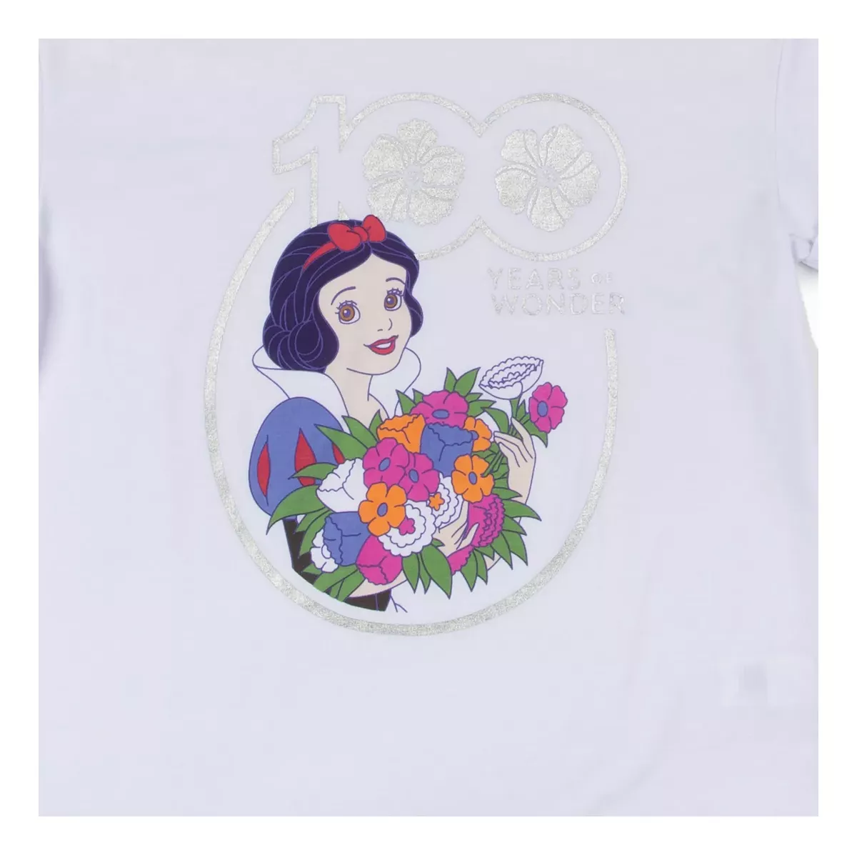 POLERA BLANCA NIEVES - 100 AÑOS DISNEY - TALLA 8 - 3