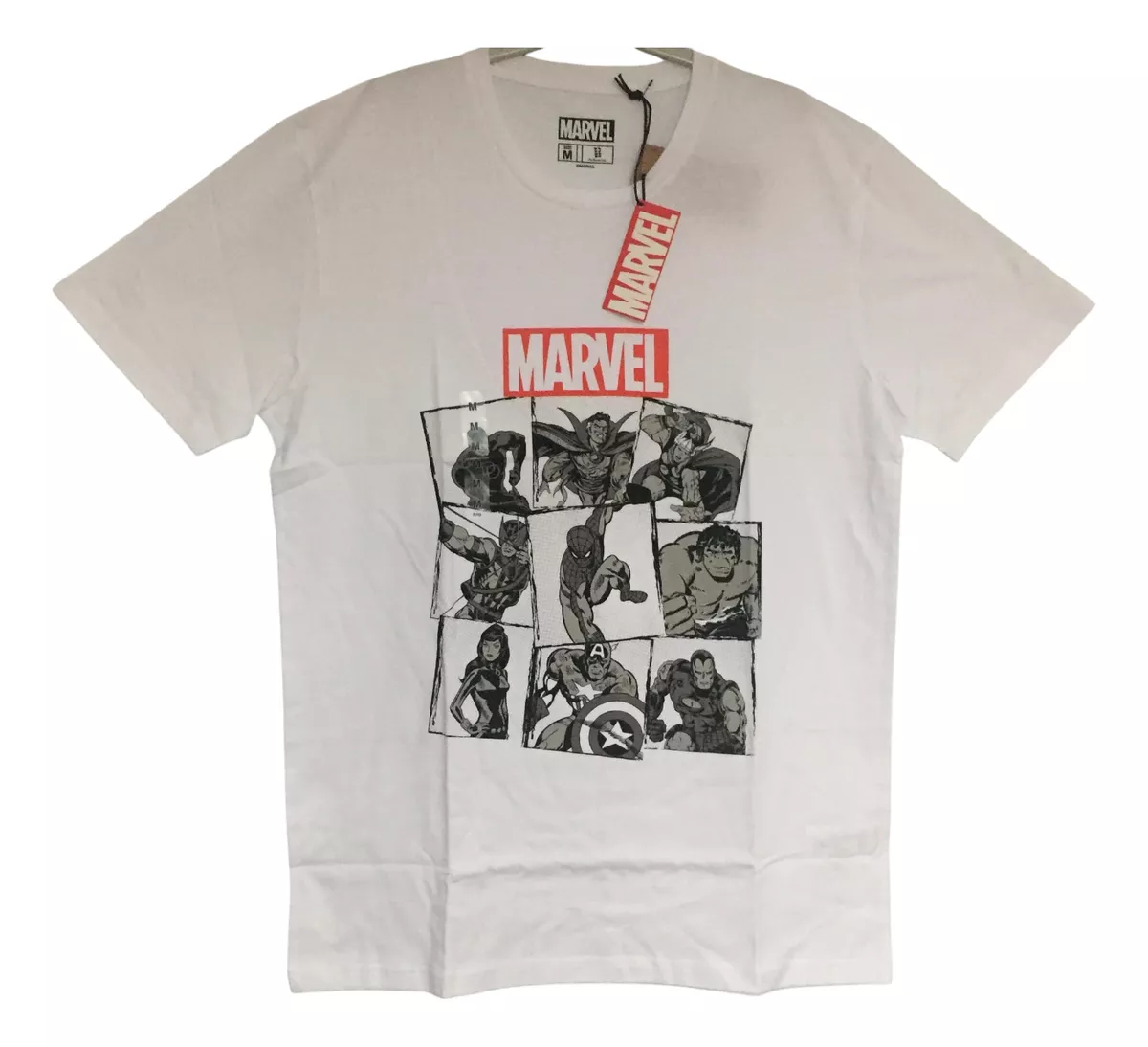 POLERA MARVEL SUPERHEROES TALLA M ORIGINAL - 1