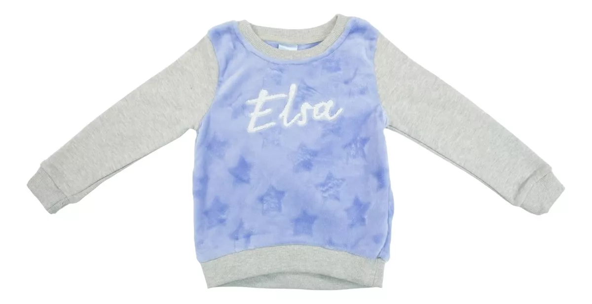 POLERON DE NIÑA DISEÑO ELSA FROZEN TALLA 8 ORIGINAL DISNEY - 1