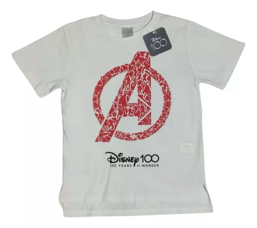 POLERA AVENGERS TALLA 8 EDICIÓN ESPECIAL DISNEY 100 AÑOS - 1