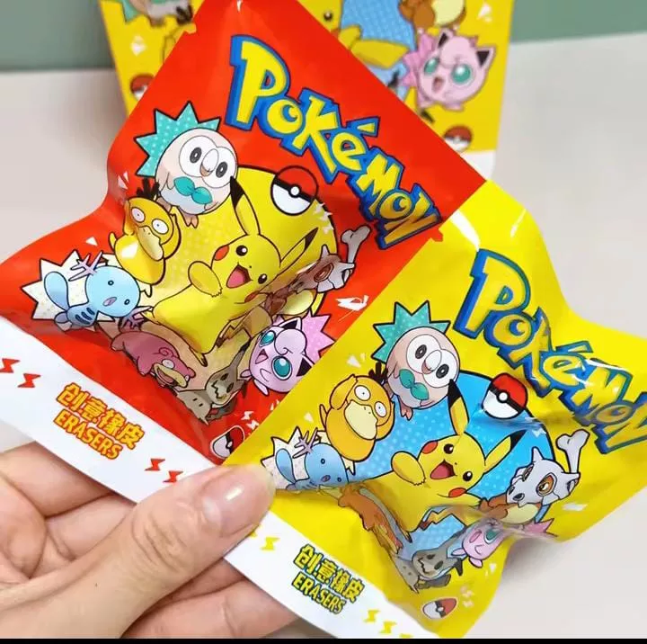 PACK 3 GOMAS DE BORRAR POKEMON - SURTIDAS - 3