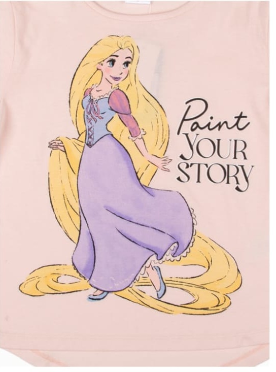 POLERA RAPUNZEL MANGA LARGA TALLA 8 DISNEY - 2