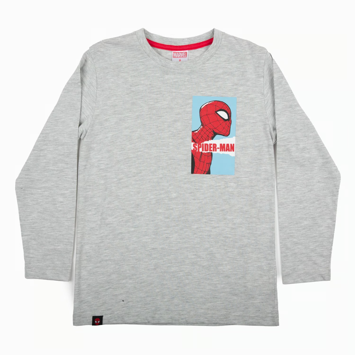 POLERA SPIDERMAN MANGA LARGA TALLA 8 - 1