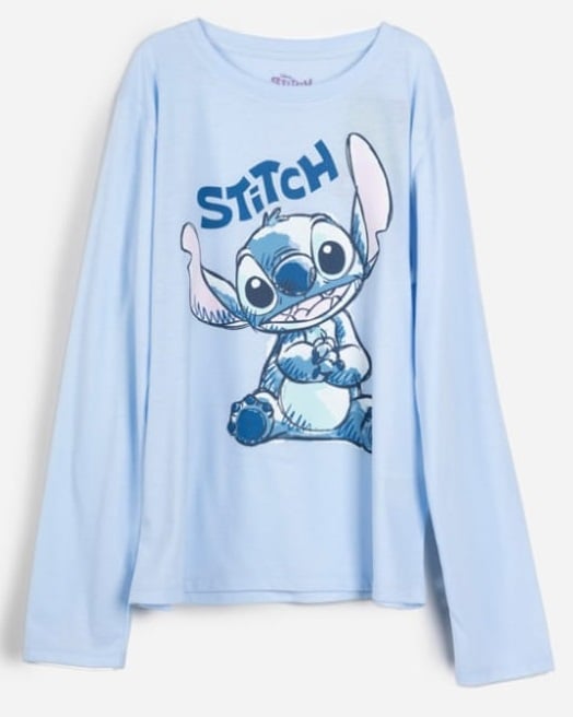 POLERA STITCH MANGA LARGA DIVERSOS DISEÑOS - 1