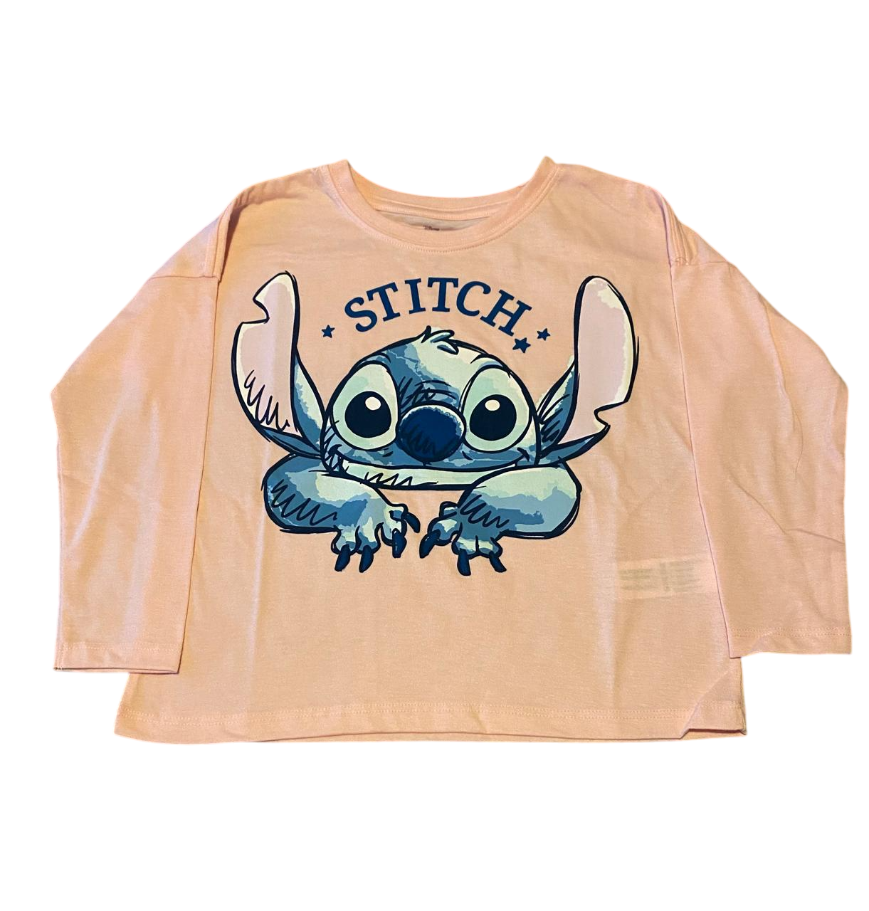 POLERA NIÑA DISEÑO STITCH ESTILO CROP TOP - 1