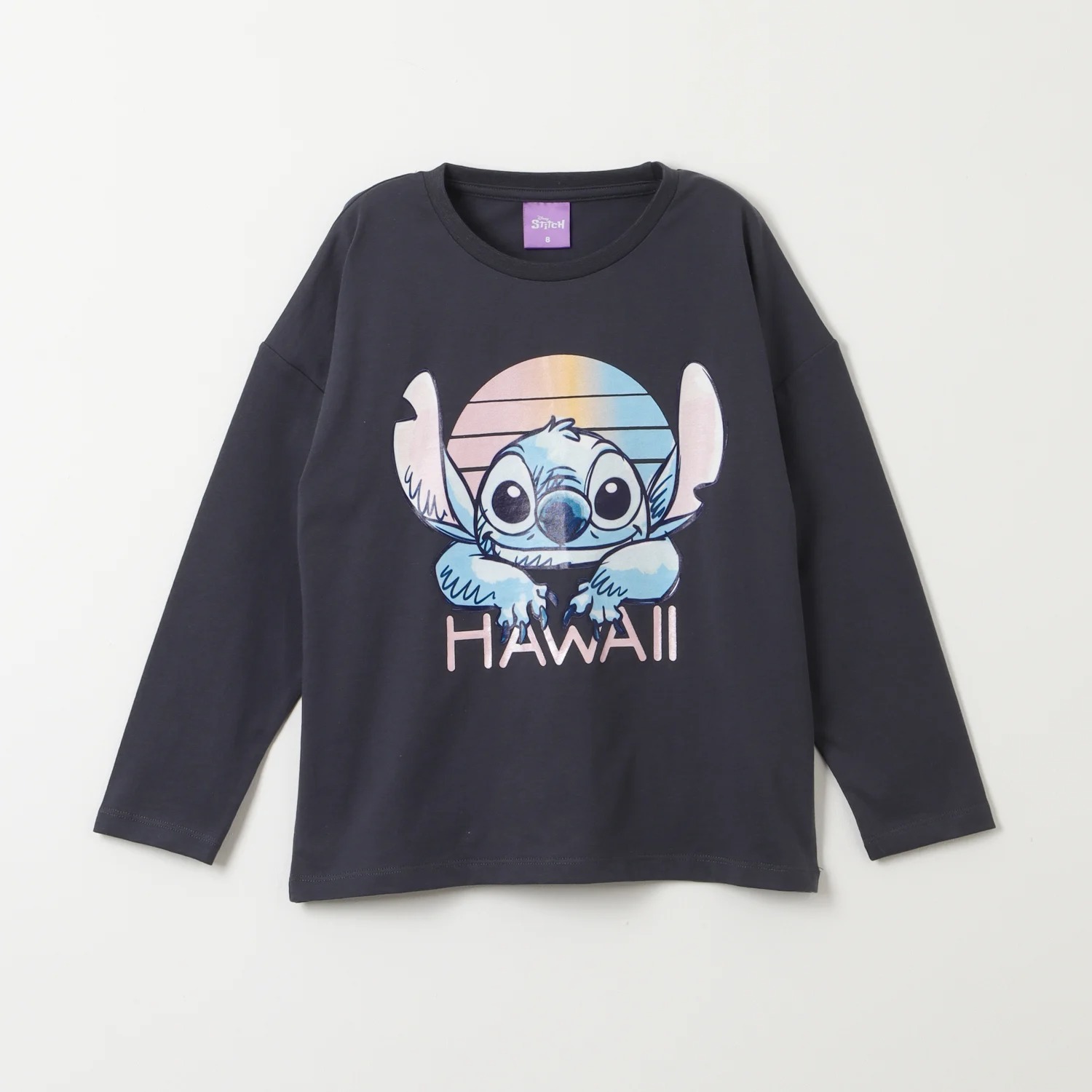 POLERA NIÑA MANGA LARGA DISEÑO STITCH TALLA 8 - 1