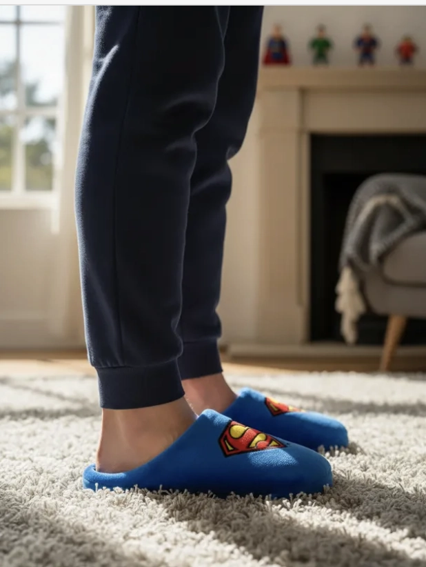 PANTUFLA DE HOMBRE DISEÑO SUPERMAN NUMERO 41/42 - 1