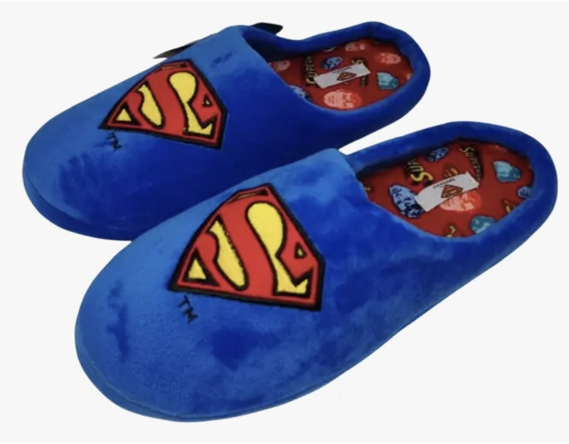 PANTUFLA DE HOMBRE DISEÑO SUPERMAN NUMERO 41/42 - 2