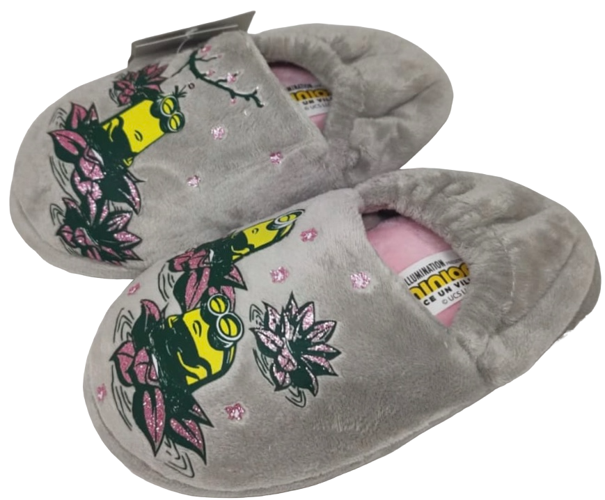 PANTUFLA DE NINA DISENO MINIONS