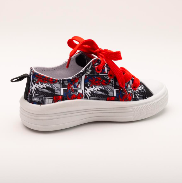 ZAPATILLA DE NIÑO NUMERO 28 LONA Y CORDONES DISEÑO SPIDERMAN MARVEL - 3
