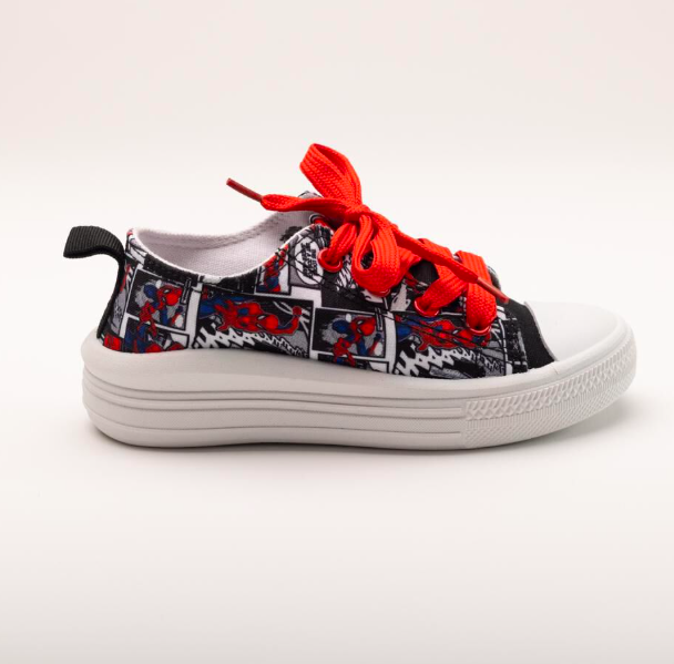 ZAPATILLA DE NIÑO NUMERO 28 LONA Y CORDONES DISEÑO SPIDERMAN MARVEL - 5