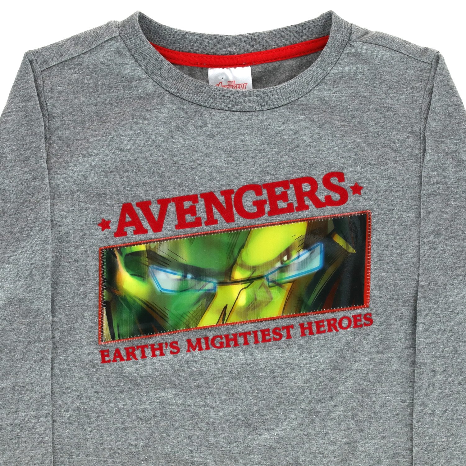 POLERA DE NIÑO TALLA 14 MANGA LARGA DISEÑO AVENGERS HOLOGRAMA HULK E IRON MAN - 3