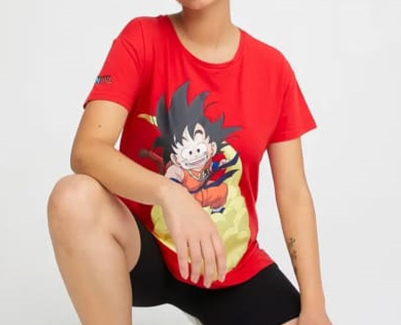 POLERA DE MUJER TALLA S DISEÑO DRAGON BALL - 2