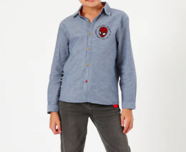 CAMISA DE NIÑO TALLA 8 DISEÑO SPIDERMAN MARVEL - 2