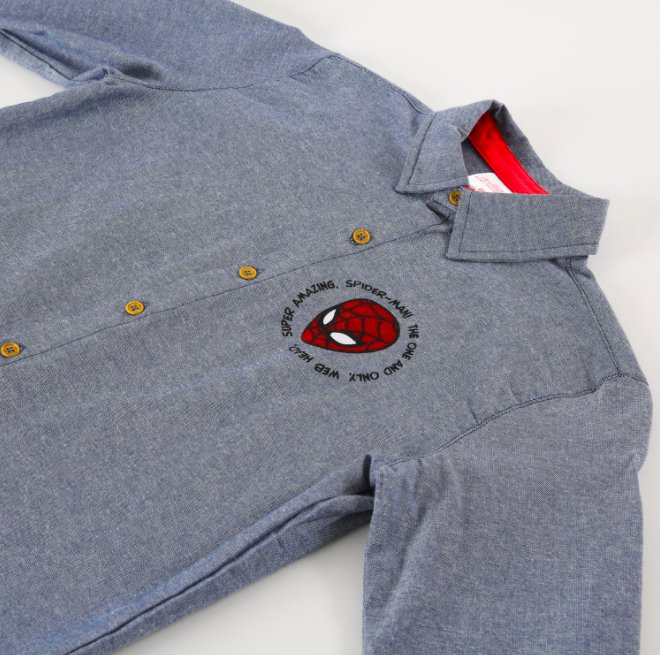 CAMISA DE NIÑO TALLA 8 DISEÑO SPIDERMAN MARVEL - 3