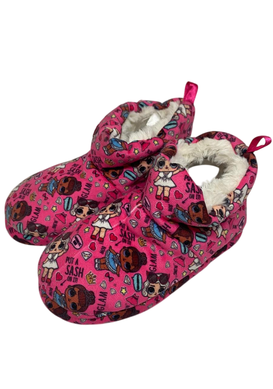 PANTUFLA BOTA NIÑA DISEÑO LOL NUMERO 27/28 - 2