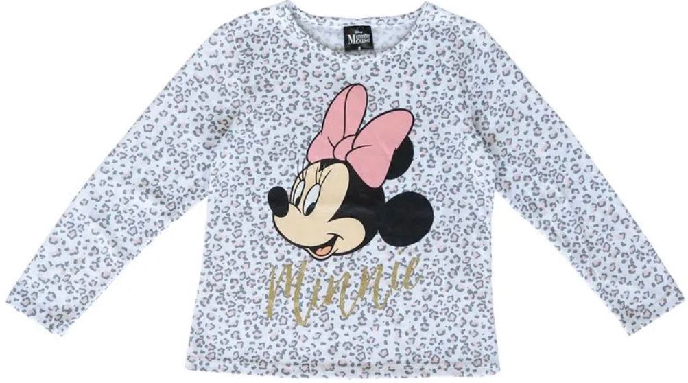 POLERA MANGA LARGA DE NIÑA DISEÑO MINNIE MOUSE - 1