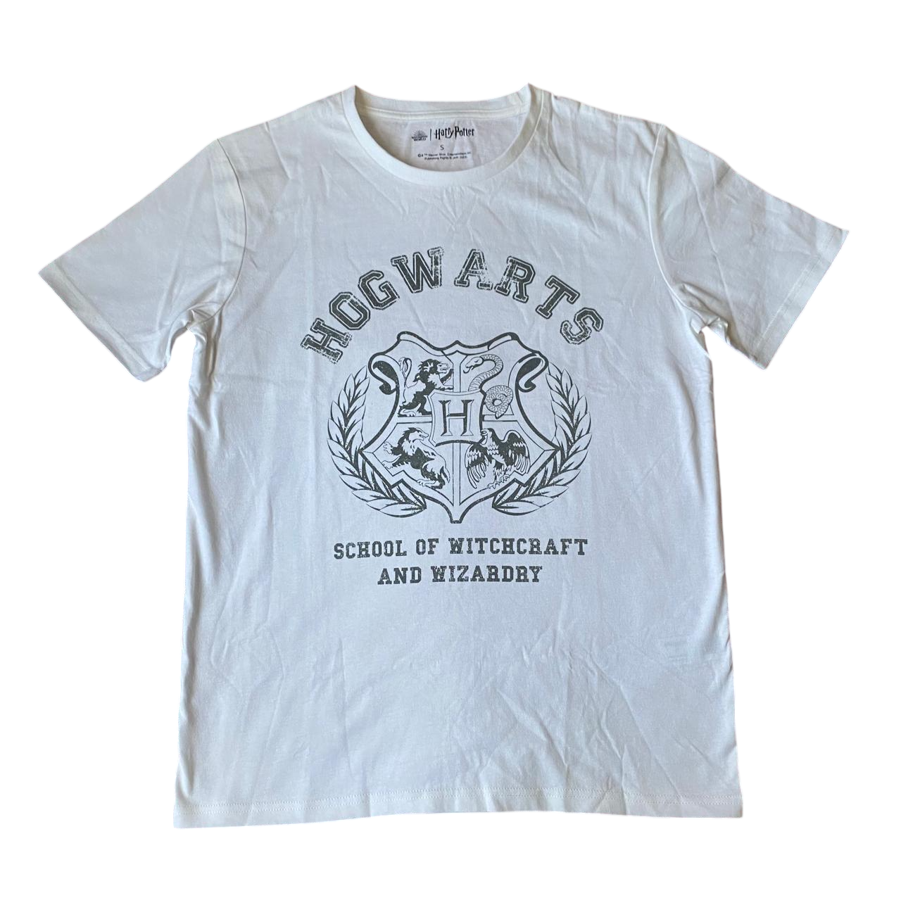 POLERA DE HOMBRE TALLA S DISEÑO HOGWARTS HARRY POTTER - 1