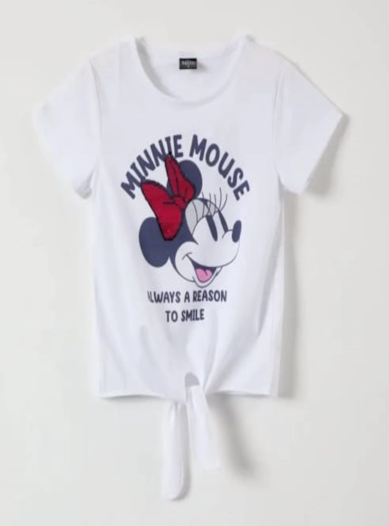 POLERA DE NIÑA TALLA 8 DISEÑO MINNIE MOUSE - 1