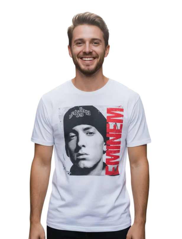 POLERA DE HOMBRE TALLA M DISEÑO EMINEM - 1