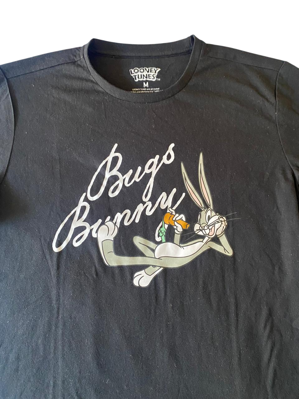 POLERA DE HOMBRE TALLA M DISEÑO BUGS BUNNY COLOR NEGRO - 4