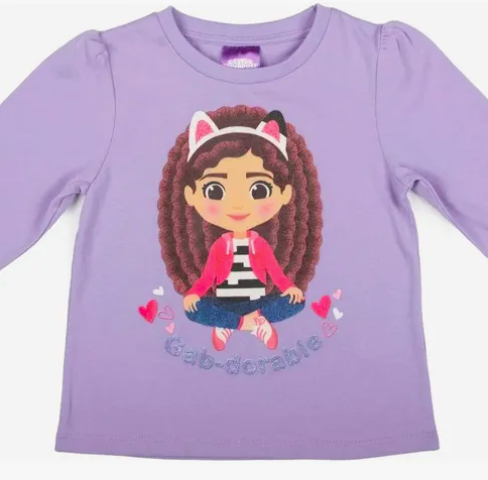 POLERA DE NIÑA MANGA LARGA DISEÑO GABBY'S DOLLHOUSE - 3