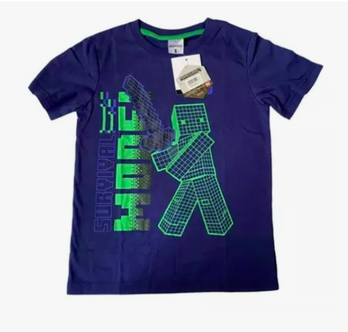 PIJAMA DE VERANO TALLA 4 DISEÑO MINECRAFT - 3