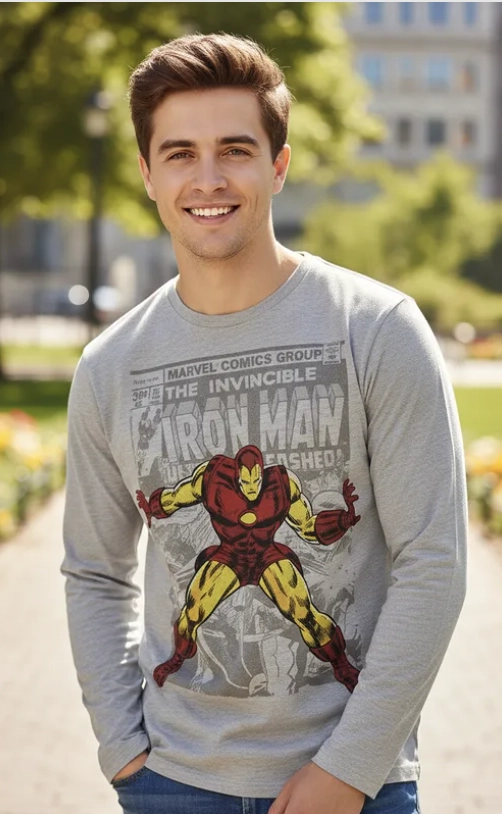 POLERA DE NIÑO JUVENIL TALLA 14 DISEÑO IRON MAN - 2