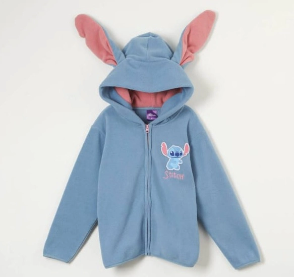 POLERON DE POLAR DE NIÑA TALLA 8 DISEÑO STITCH DISNEY - 1