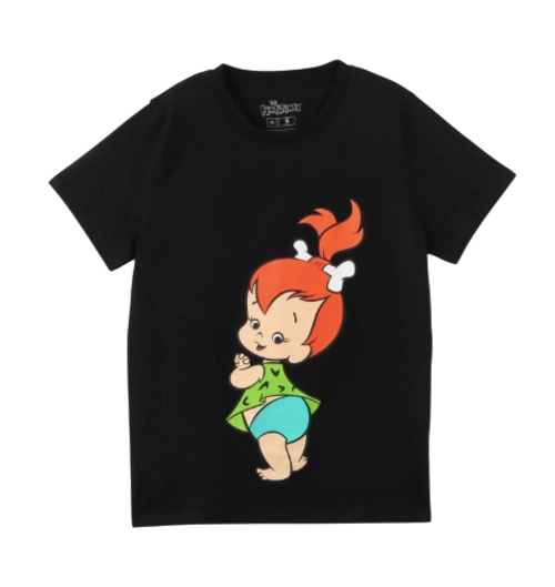 POLERA DE MUJER TALLA L DISEÑO PEBBLES PICAPIEDRAS - 1