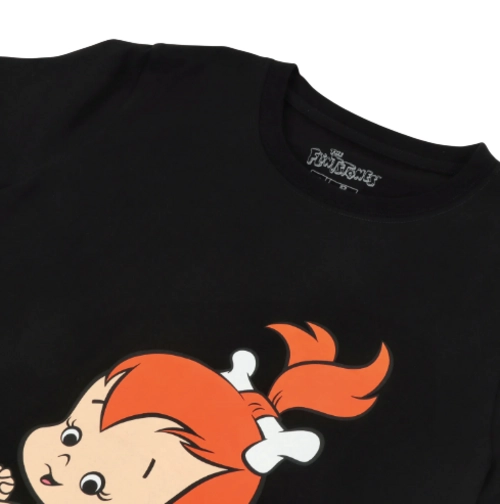 POLERA DE MUJER TALLA L DISEÑO PEBBLES PICAPIEDRAS - 2