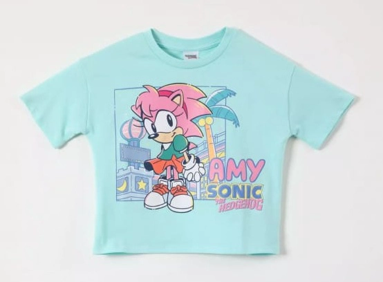 POLERA AMY ROSE SONIC TALLAS 12 Y 14 - 1