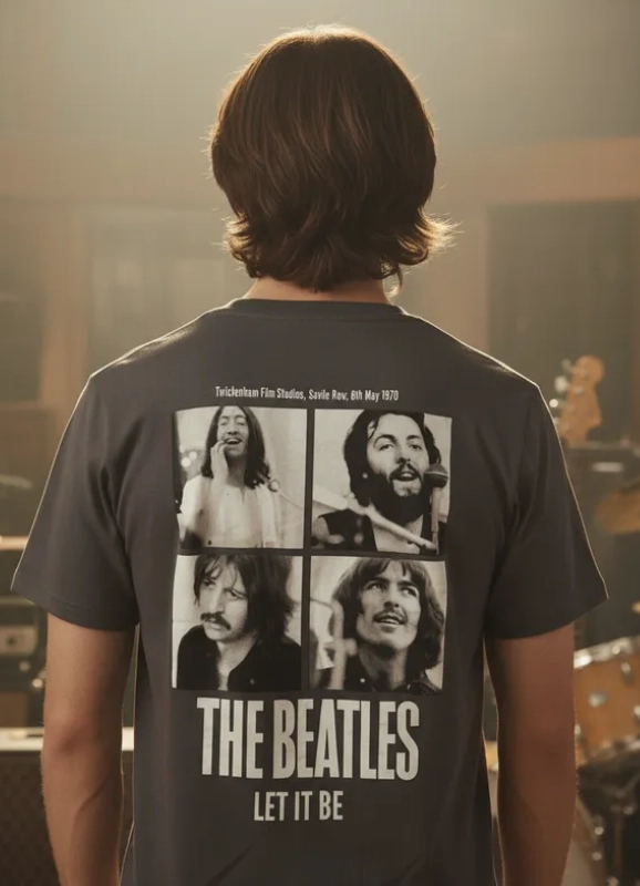 POLERA TALLA M DISEÑO THE BEATLES - 2