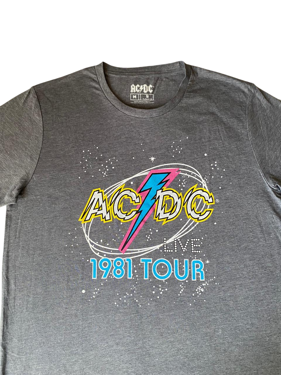POLERA TALLA M DISEÑO AC/DC TOUR 1981 - 2
