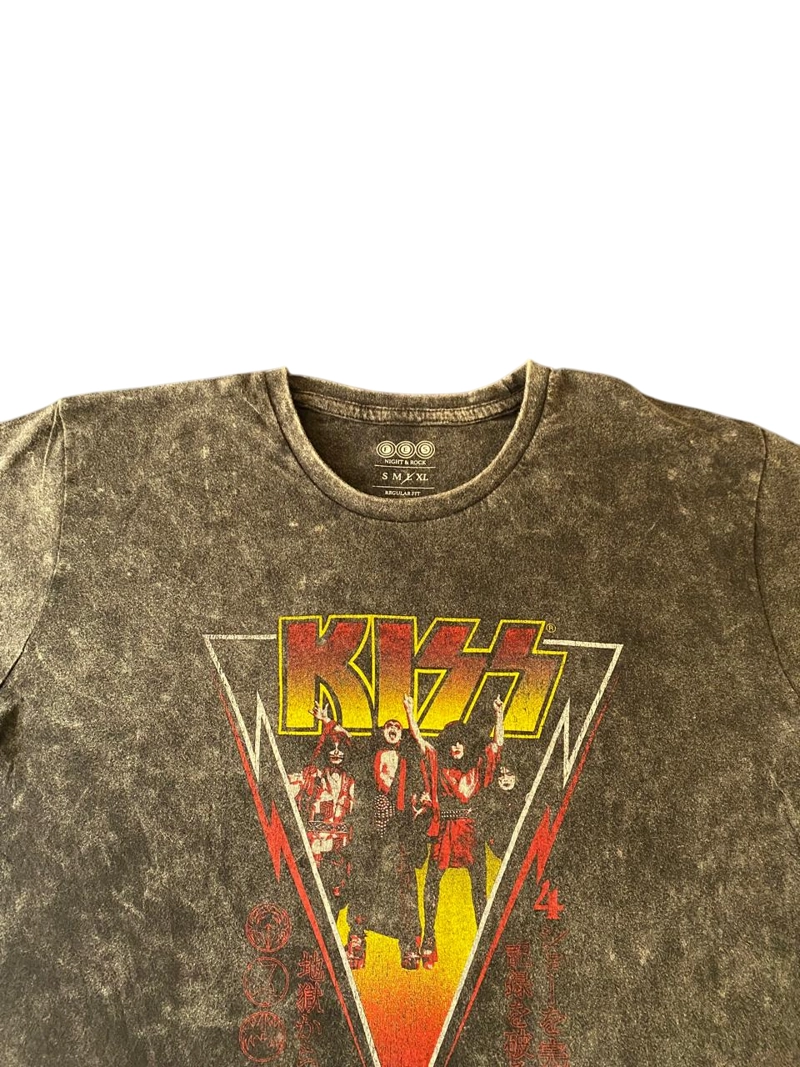 POLERA KISS TOKIO 1977 TELA EFECTO DESGASTADO - 3