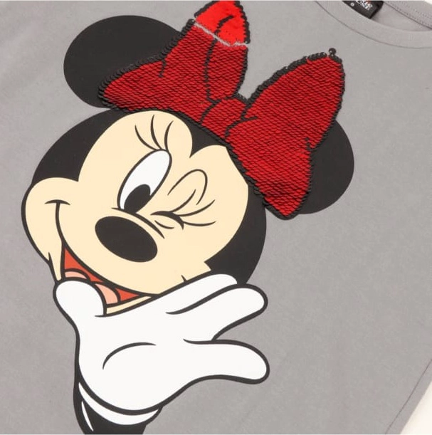 POLERA MINNIE MOUSE TALLA 10 APLICACIONES LENTEJUELAS - 3
