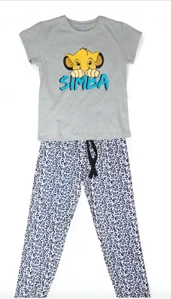PIJAMA SIMBA REY LEON DE NIÑA TALLAS 12, 14 Y 16 - 1