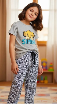 PIJAMA SIMBA REY LEON DE NIÑA TALLAS 12, 14 Y 16 - 3