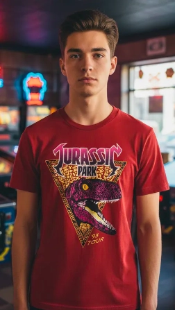 POLERA JURASSIC PARK TALLAS L Y XL - 2