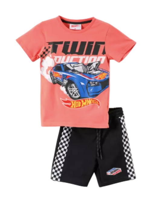 CONJUNTO HOT WHEELS POLERA Y SHORT - 1