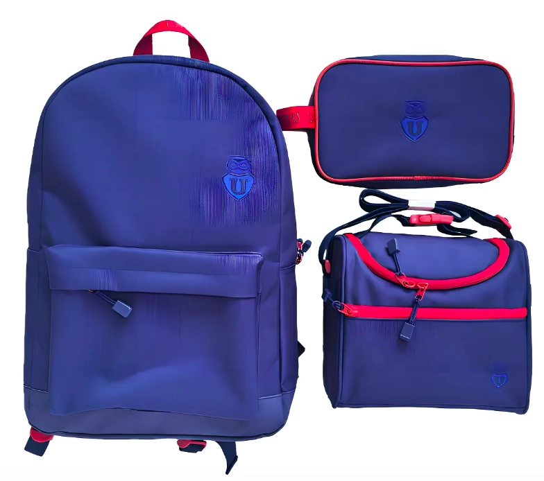 PACK MOCHILA, ESTUCHE Y LONCHERA UNIVERSIDAD DE CHILE - 1