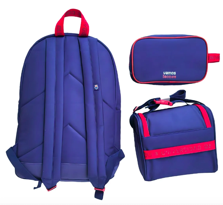 PACK MOCHILA, ESTUCHE Y LONCHERA UNIVERSIDAD DE CHILE - 2