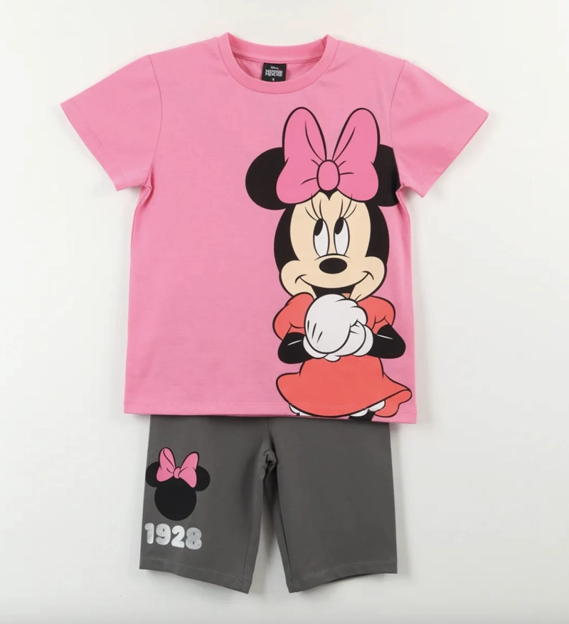 CONJUNTO POLERA Y CALZA DISEÑO MINNIE MOUSE TALLA 8 - 1