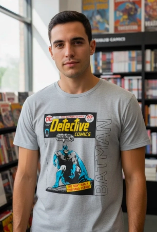 POLERA BATMAN TALLA L Y XL - 2