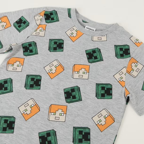 POLERA MINECRAFT TALLA 6 - 5