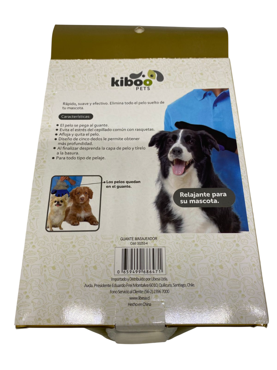 GUANTE MASAJEADOR PARA PERROS Y GATOS - 2