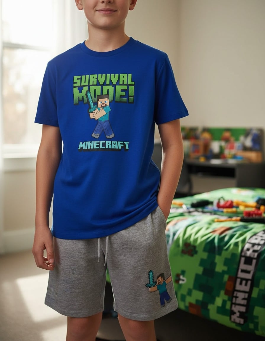 PIJAMA MINECRAFT TALLA 14 - 1