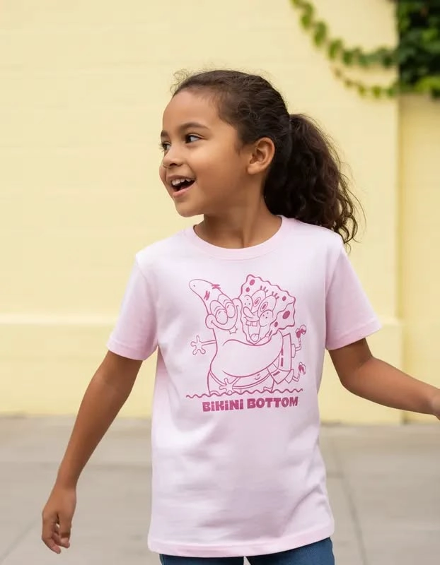 POLERA BOB ESPONJA Y PATRICIO ESTRELLA TALLA 8 - 1