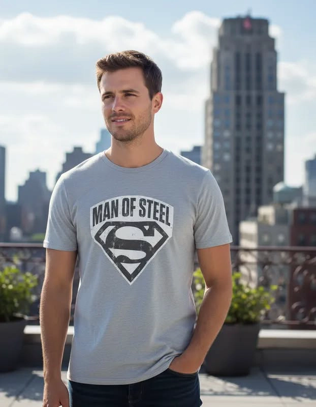 POLERA SUPERMAN TALLA XL ORIGINAL DC COMICS - 1